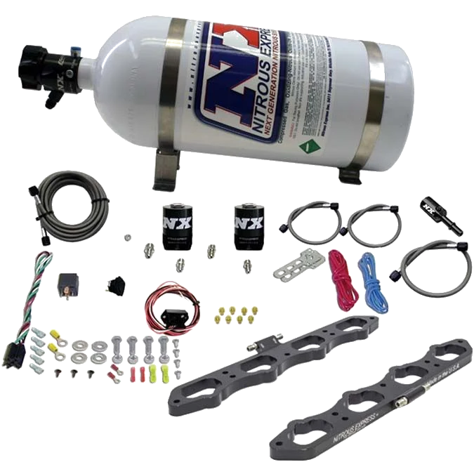 Direct Port Plate System with 10Lb Bottle for Ford Coyote Engine Nitrous Express NX 20956-10