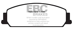 DP41833R Klocki hamulcowe YELLOWSTUFF EBC Brakes BITTER Vero Pontiac G8 Chevrolet Middle East and South Africa Caprice Lumina Holden Australia and New Zealand Commodore VE Commodore VF