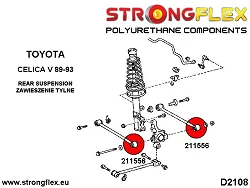 211556B: Tuleja wahacza tylnego poprzecznego zewnętrzna Toyota Celica MK5