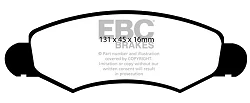 DP1598 Klocki hamulcowe ULTIMAX2 EBC Brakes Subaru Justy G3X Suzuki Ignis WagonR
