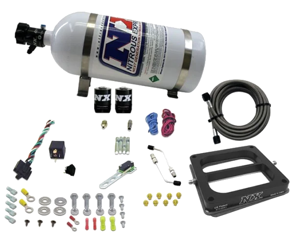 4500 Conventional Plate System Gasoline Stage 6 50-300Hp with 10Lb Bottle Nitrous Express NX 30070-10