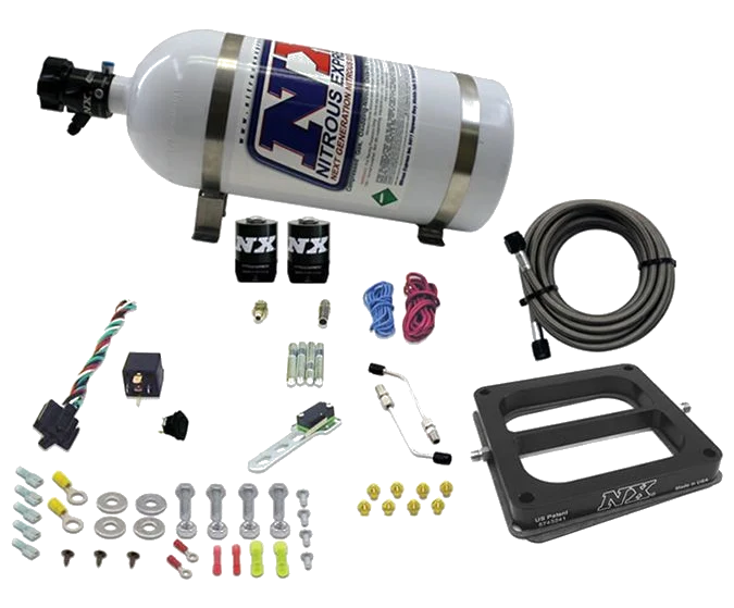 4500 Conventional Plate System Gasoline Stage 6 50-300Hp with 10Lb Bottle Nitrous Express NX 30070-10