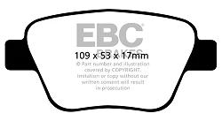 DP42075R Klocki hamulcowe YELLOWSTUFF EBC Brakes Audi A1 quattro 8X A3 8P A3 quattro 8P S1 8X Seat Leon 1P Skoda Octavia 1Z Octavia 1Z Estate 4x4 Superb 3T Yeti Volkswagen Beetle 5C Eos Golf