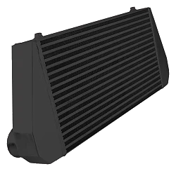 Intercooler 600x300x76mm FMIC.EU Tylny Wlot / Wylot Czarny