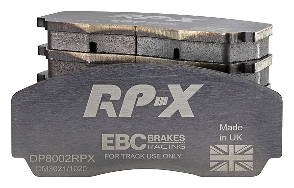 DP8002RPX Sportowe klocki hamulcowe RP-X Racing EBC Brakes AC Cobra Cobra CRS Cobra Superblower Aston Martin DB7 Virage Virage Volante V8 Coupe V8 Vantage V8 Vantage Le Mans V8 Volante Jagua