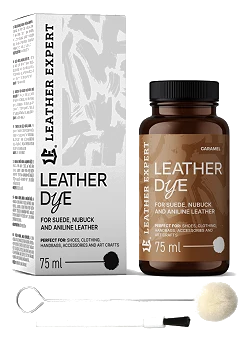 Leather Expert Leather Dye farba do zamszu nubuku aniliny - Caramel karmelowy 75ml