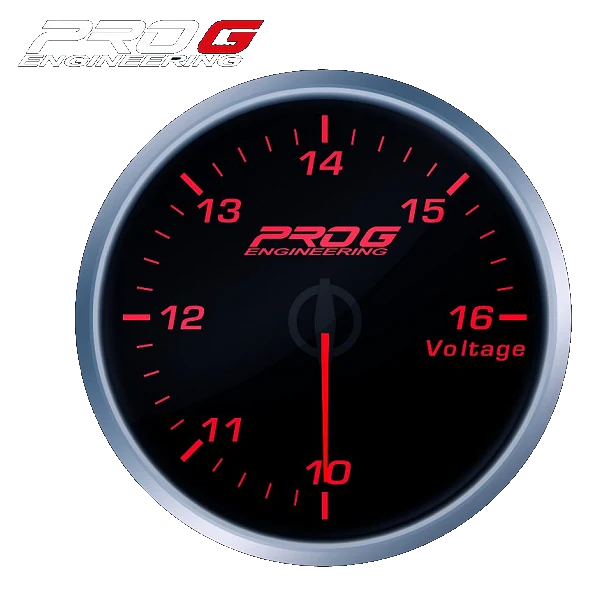 Wskaźnik Pro G Race Series RS, Woltomierz RED 52mm