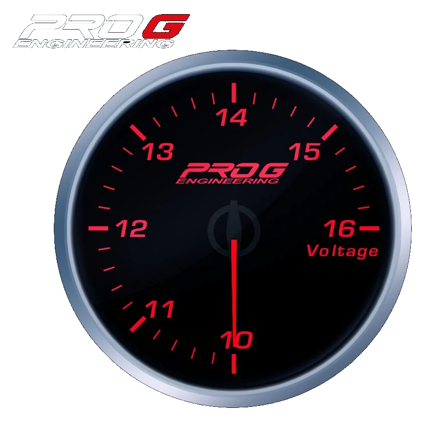 Wskaźnik Pro G Race Series RS, Woltomierz RED 52mm