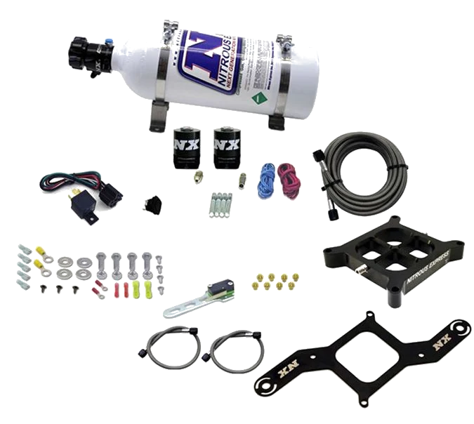 4150 Billet Crossbar Plate System Single Stage 50-300Hp with 5Lb Bottle Nitrous Express NX 63040-05
