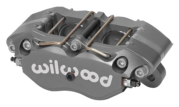 Uniwersalny zacisk hamulcowy 4 tłoczkowy Wilwood 120-9705 Dynapro srebrny
