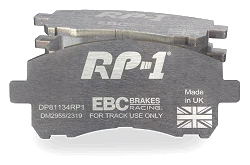 DP81134RP1 Sportowe klocki hamulcowe RP-1 Racing EBC Brakes Subaru Impreza Impreza Sport Legacy BG5 Legacy BE5 Legacy BH5 Legacy BD9 Legacy BG9 Legacy Legacy Outback Subaru Forester SF Impre