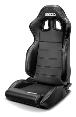 Fotel sportowy Sparco R100 My2022 Czarny skaj - 009014.NSK