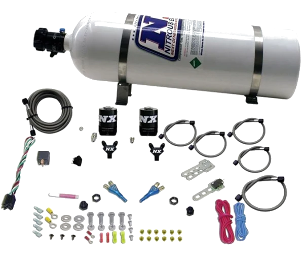 Dual Nozzle with 15Lb Bottle for BMW EFI All (50-300Hp) Nitrous Express NX 20816-15