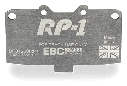 DP81200RP1 Sportowe klocki hamulcowe RP-1 Racing EBC Brakes Mitsubishi 3000 GTO Nissan Silvia S14 Silvia S15 Skyline R32 Skyline R33 180SX 200SX S14 300ZX GZ32 300ZX Z32 Subaru Impreza Impre