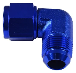AN4 90' Nypel adapter żeńsko-męski JIC Niebieski