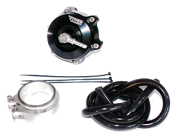 RTMG Performance 50mm Ball Bearing Blow Off Valve Kit with V-Band Black Stainless Steel