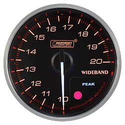 Prosport Zestaw AFR wskaźnik + sonda Bosch 4.9 + kontroler bursztynowy - 216CLSDWAAFR4.9-WO