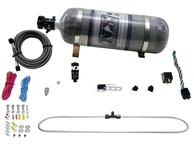 N-Tercooler Spray Ring Reduces Air Inlet Temp on Turbo Applications with Composite Bottle 12LB Nitrous Express NX 20000-12