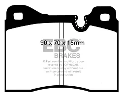 DP282 Klocki hamulcowe ULTIMAX2 EBC Brakes Alfa Romeo 6 Alfa Romeo COMMERCIAL A11 A12 F11 F12 BMW 1800 2002 5 Series E12 518 5 Series E12 520 5 Series E12 525 5 Series E12 528 5 Series E12 5