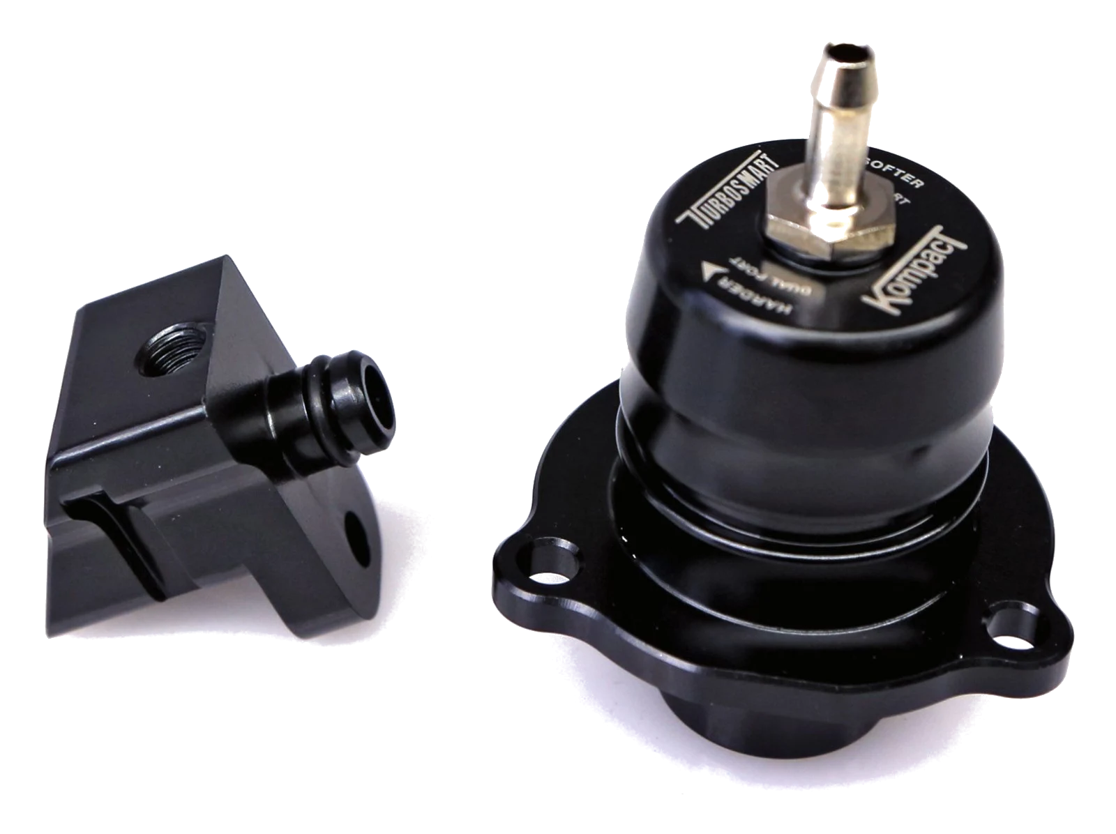 Zawór blow off BOV Turbosmart TS-0203-1063 Kompact Shortie Dual Port Audi A3 S3 A6 TT Q3 Q7 Seat Leon Skoda Octavia Superb VW Golf MK7 2.0TSI