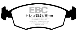DPX2142 Klocki hamulcowe ULTIMAX2 EBC Brakes Chrysler UK Ypsilon Fiat Panda Panda City Cross Panda Cross Lancia Ypsilon