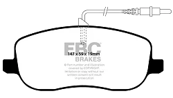 DP1466 Klocki hamulcowe ULTIMAX2 EBC Brakes Citroen C8 Citroen COMMERCIAL Jumpy Fiat Ulysse Fiat COMMERCIAL Scudo Lancia Phedra Peugeot 807 Peugeot COMMERCIAL Expert Dispatch 1st Generation