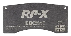 DP8016RPX Sportowe klocki hamulcowe RP-X Racing EBC Brakes Ferrari F355 Mitsubishi Lancer Evo 8 FQ-400 Subaru Impreza Prodrive P1 Ford Saleen Mustang Mitsubishi F355 Challenge Lancer Evo 8