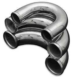 Kolanko aluminiowe 180' 102mm, 30cm