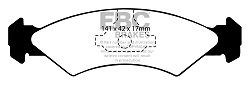 DP2512 Klocki hamulcowe GREENSTUFF EBC Brakes Ford Fiesta Mk2