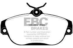 DP41095R Klocki hamulcowe YELLOWSTUFF EBC Brakes Volvo 740 940 960 S90 V90 Volvo 740 760 780 960 S90 V90 94