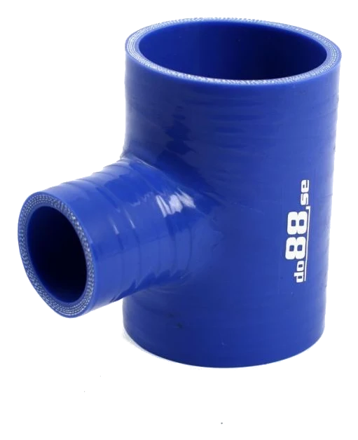 Wąż silikonowy niebieski T 2,5" + 1,25" (63+32mm)