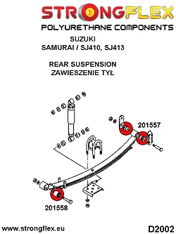 201557B: Tuleja wieszaka resora Suzuki Samurai - 201557B_12mm