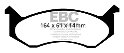 DP61277 Klocki hamulcowe GREENSTUFF EBC Brakes Dodge Ram Van B1500 Ram Van B2500 Ram Van B350
