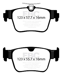DP42438R Klocki hamulcowe YELLOWSTUFF EBC Brakes Audi A3 8Y A3 quattro 8Y S3 8Y CUPRA Formentor Formentor VZ Skoda Volkswagen Caddy Caddy California Caddy California 4Motion Formentor VZ5 Fo