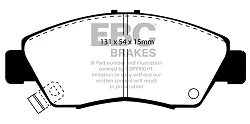 DP890 Klocki hamulcowe ULTIMAX2 EBC Brakes Honda Civic 5th Gen EG3 Civic 5th Gen EG4 Civic 5th Gen EG8 Civic 6th Gen EJ9 Civic 6th Gen EK1 Civic Coupe EJ2 Civic Coupe EJ6 Domani MB4 Integra