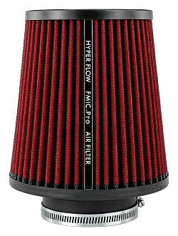 Stożkowy filtr powietrza FMIC.Pro dł. 175mm średnica montażowa 70mm czerwony