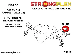 281555B: Poduszka skrzyni biegów NISSAN Nissan 200SX S13