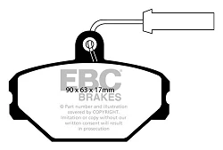 DP718 Klocki hamulcowe ULTIMAX2 EBC Brakes Fiat Panda Tempra Tipo Fiat COMMERCIAL Panda Van INNOCENTI Mille Clip Lancia Dedra Y1