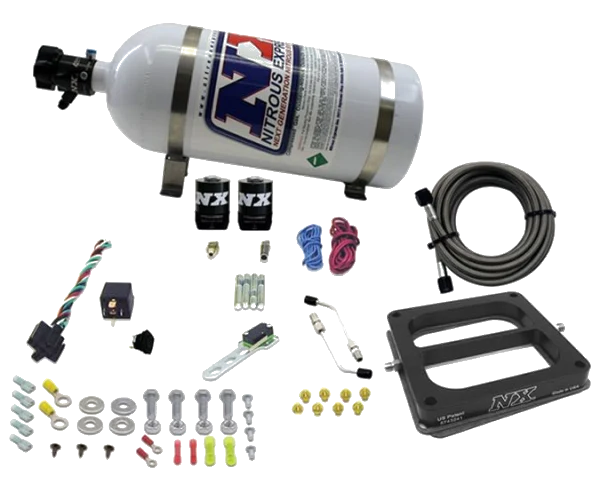 4500 Conventional Plate System Gasoline Pro-Power 100-500Hp with 10Lb Bottle Nitrous Express NX 50070-10