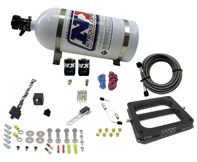4500 Conventional Plate System Gasoline Pro-Power 100-500Hp with 10Lb Bottle Nitrous Express NX 50070-10