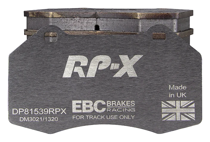 DP81539RPX Sportowe klocki hamulcowe RP-X Racing EBC Brakes Alpine A110 A110 S Chevrolet HHR Opel Corsa D OPC Corsa E OPC Renault Clio Mk3 Megane Coupe Mk3 VAUXHALL Corsa D VXR Corsa E VXR C