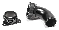 FCST-X 3-Bolt Remote Mount Fill Neck 24AN Elbow 1.5IN Barb Radium Engineering