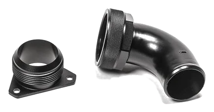 FCST-X 3-Bolt Remote Mount Fill Neck 24AN Elbow 1.5IN Barb Radium Engineering