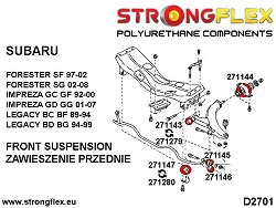 271280B: Tuleja stabilizatora przedniego Subaru Baja - 271280B_18mm