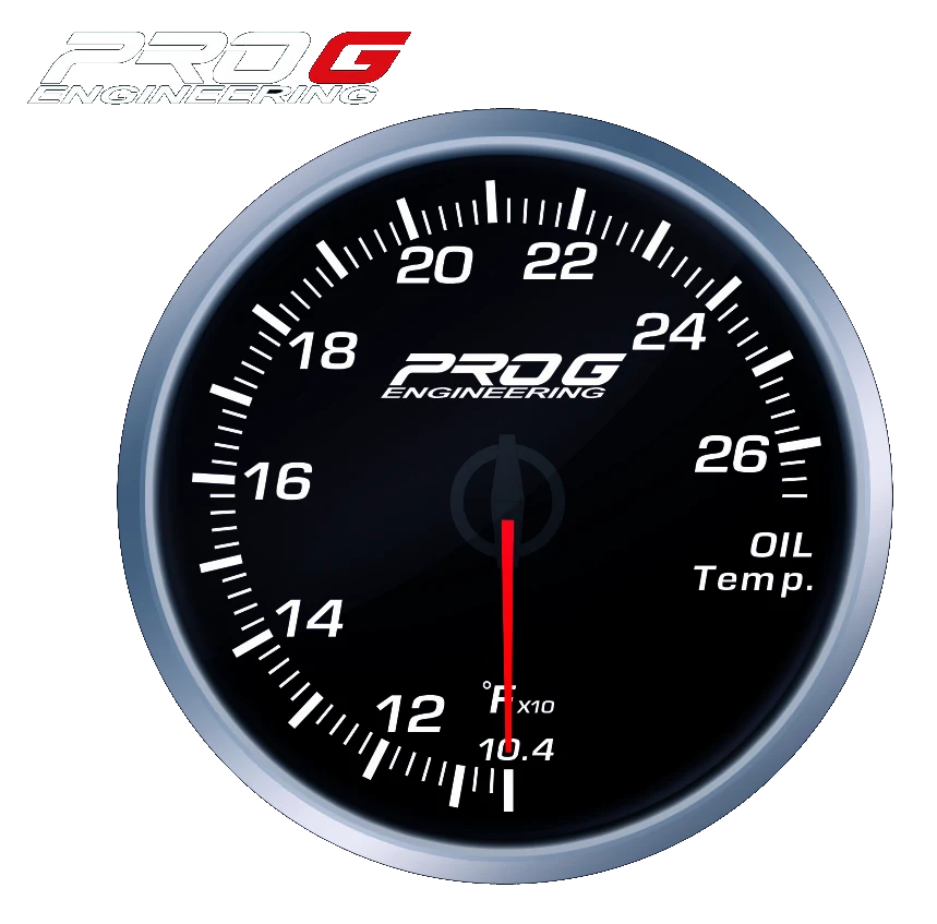 Wskaźnik Pro G Race Series RS, temperatury oleju °F WHITE 52mm