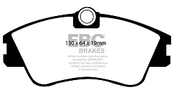 DP1030 Klocki hamulcowe ULTIMAX2 EBC Brakes Volkswagen Caravelle Volkswagen COMMERCIAL Transporter Kombi/Camper T4