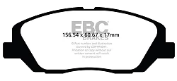 DPX2100 Klocki hamulcowe ULTIMAX2 EBC Brakes Ssangyong Korando Korando CSE Van