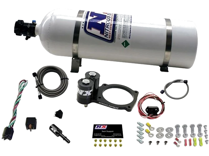 Nitrous Plate System with 15Lb Bottle for Dodge Hellcat / Demon Nitrous Express NX 20943-15
