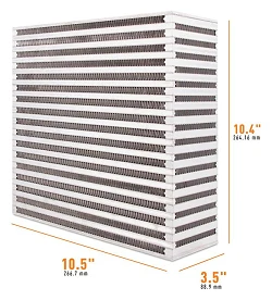 Uniwersalny rdzeń intercoolera Mishimoto 10.50" x 10.40" x 3.50"