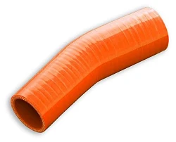 Silikonowe kolanko redukcyjne 23' 70/89mm Pomarańczowy - 002370/89-P